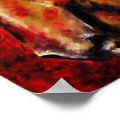 Poster Dans Le Vent D'Août (Palomino Horse) Beaux Art Imp (Coin)