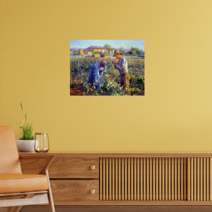 Poster Dans le vignoble Elin Danielson-Gambogi 1898