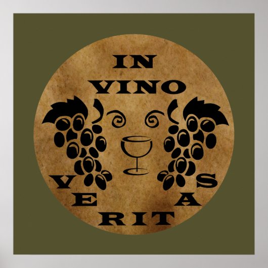 Poster dans le vin la vérité (Devant)