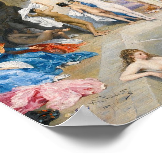 Poster Dans les bains | A. L. Prévost (Coin)