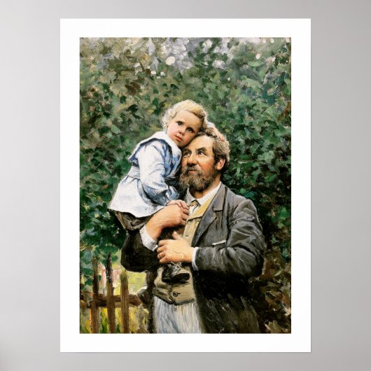 Poster "Dans les bras de papa" par Severin Nilsson (Devant)
