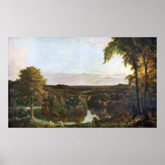 Poster Dans les Catskill -Thomas Cole par Frederick Churc (Devant)