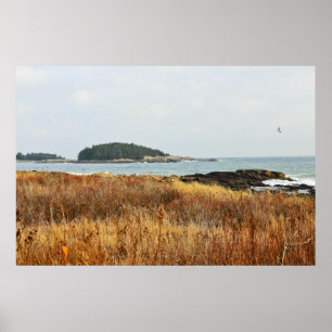 Poster Dans les champs Automne