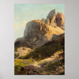 Poster Dans les Dolomites par Konrad Petrides