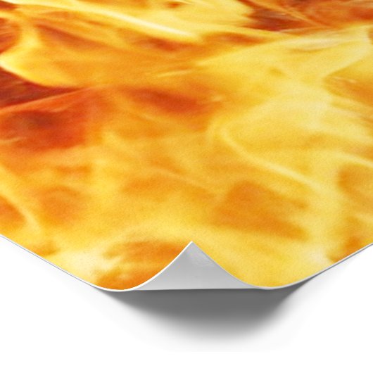 Poster Dans les flammes (Coin)