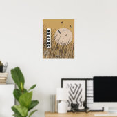 Poster Dans les prairies (Bureau à domicile)