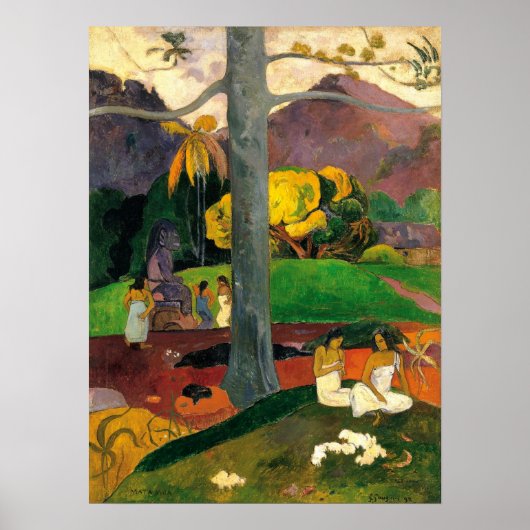 Poster Dans les temps anciens), Paul Gauguin (Devant)