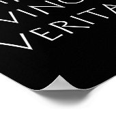 Poster Dans les veritas vino (Coin)