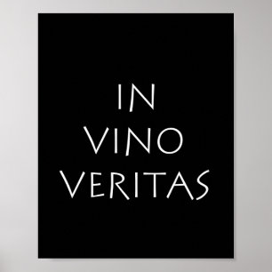 Poster Dans les veritas vino