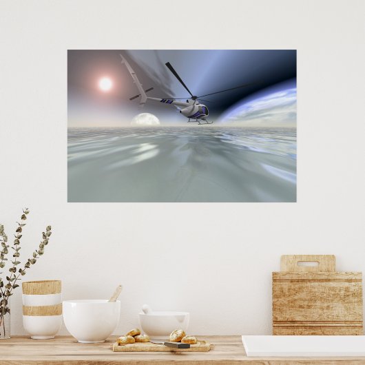 Poster Dans l'espace (Cuisine)