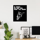 Poster Dans l'espace, personne ne peut vous entendre ronf (Bureau à domicile)