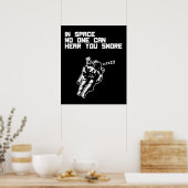 Poster Dans l'espace, personne ne peut vous entendre ronf (Cuisine)