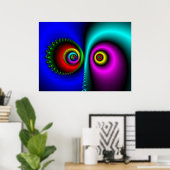 Poster Dans l'obscurité, les yeux des Mémerisés (Bureau à domicile)