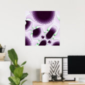Poster Dans l'ombre de la couleur Violet (Bureau à domicile)
