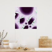 Poster Dans l'ombre de la couleur Violet (Cuisine)