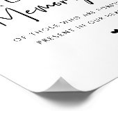 Poster Dans Love Memory Candle, Mariage Memorial Table (Coin)