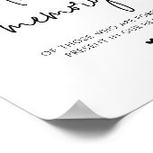 Poster Dans Love Memory Candle, Mariage Memorial Table (Coin)