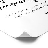 Poster Dans Love Memory Candle, Mariage Memorial Table (Coin)