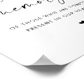 Poster Dans Love Memory Candle, Mariage Memorial Table (Coin)