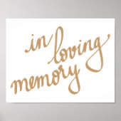 Poster Dans Love Memory Chic Calligraphy Script (Devant)