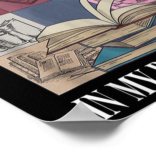 Poster Dans Ma Lecture Époque Livre Lover (Coin)