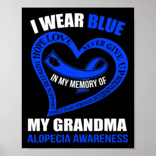 Poster Dans ma mémoire de ma grand-mère ALOPECIA AWARENES