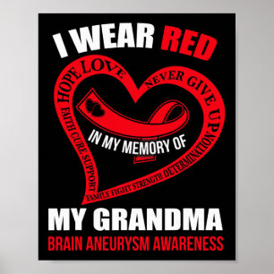 Poster Dans ma mémoire de ma grand-mère BRAIN ANEURYSM AW