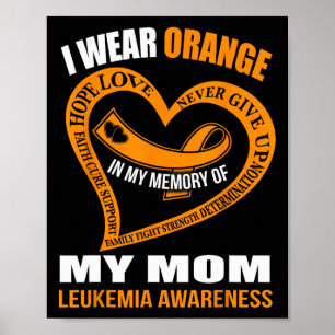 Poster Dans ma mémoire de ma mère LEUKEMIA AVERITÉ