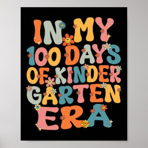 Poster Dans Mes 100 Jours De Maternelle Époque Rétro 100è