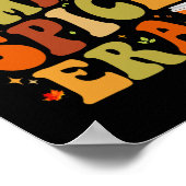 Poster Dans Mon Citrouille Épice Époque Drôle Rétro Vibes (Coin)