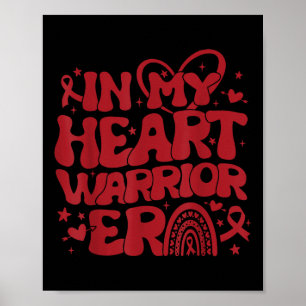 Poster Dans Mon Coeur Guerrier Époque Maladie cardiaque S