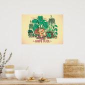 Poster Dans Mon Endroit Heureux (Cuisine)