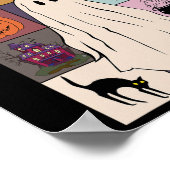 Poster Dans Mon Époque Éffrayante Fun Ghost Retro Hallowe (Coin)