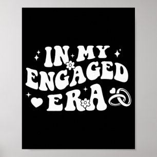 Poster Dans Mon Époque Engagée Retro Mariée Bachelorette