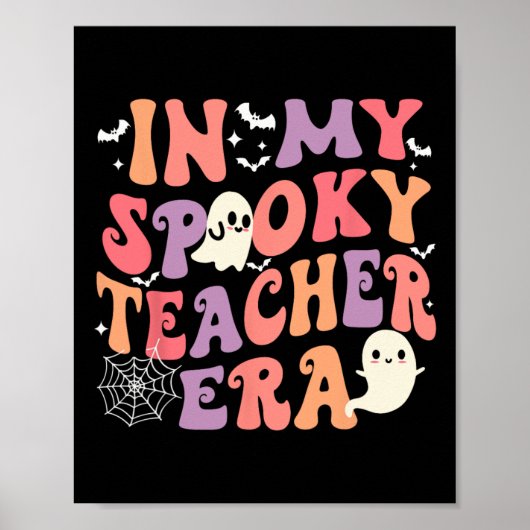Poster Dans Mon Époque Enseignante Éffrayante Fantôme Hal (Devant)