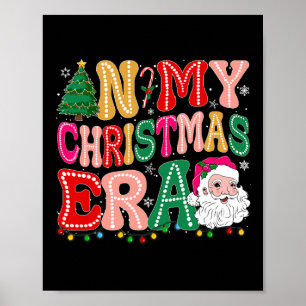 Poster Dans Mon ère de Noël Mignonne Noël Vacances Super