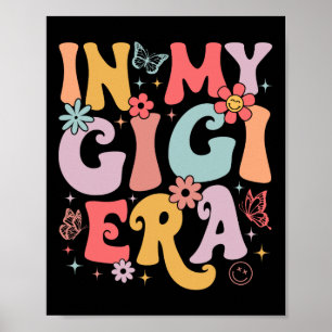 Poster Dans Mon ère Gigi Retro Super Fête des mères Papil