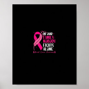 Poster Dans Notre Famille, Personne ne combat seul - Canc