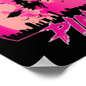 Poster Dans October We Wear Pink Ribbon Witch Halloween B (Coin)