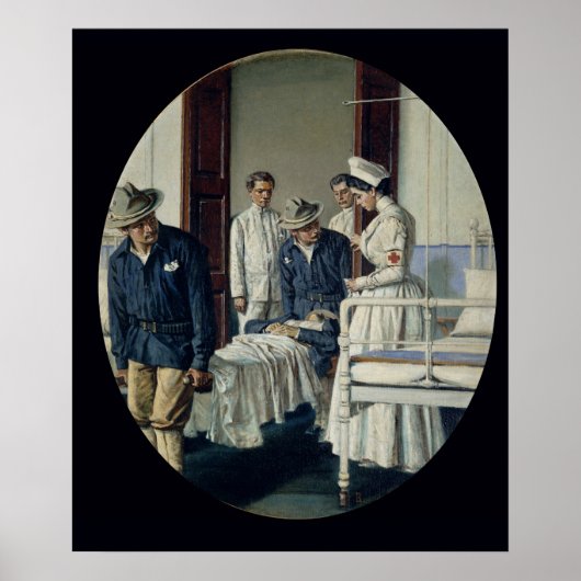 Poster Dans un hôpital militaire (Devant)