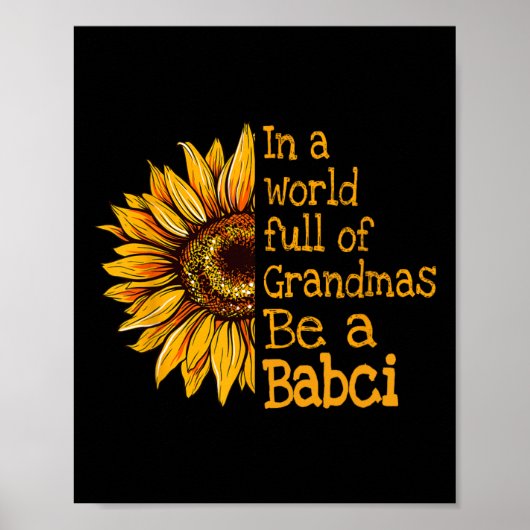 Poster Dans Un Monde De Grandmas Be A Babci Pologne Polon (Devant)