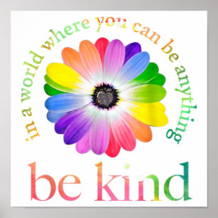 Poster Dans Un Monde Où L'On Peut Être N'Importe Quoi