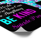 Poster Dans Un Monde Soyez Sérieux Soutien À La Préventio (Coin)