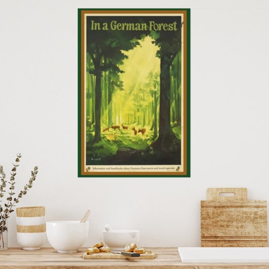 Poster Dans une forêt allemande (Cuisine)