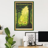 Poster Dans une forêt allemande (Bureau à domicile)