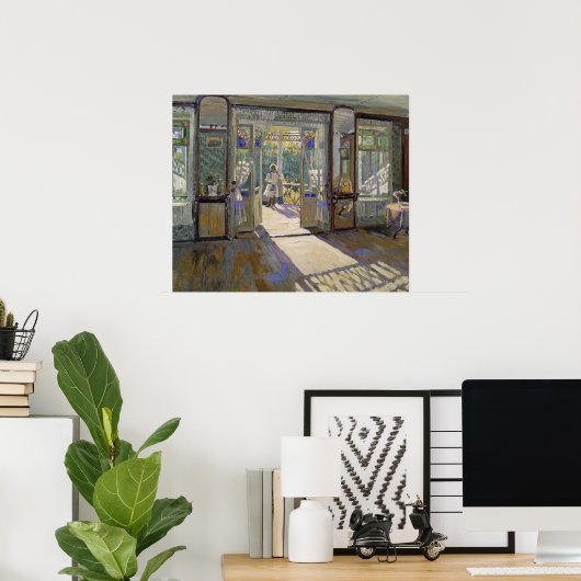 Poster Dans une maison, 1913 (Bureau à domicile)