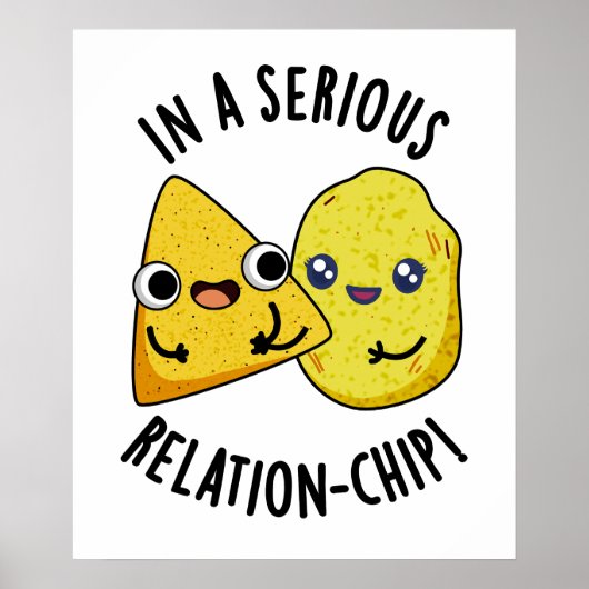 Poster Dans une relation sérieuse -chip Drôle de jeu de m (Devant)