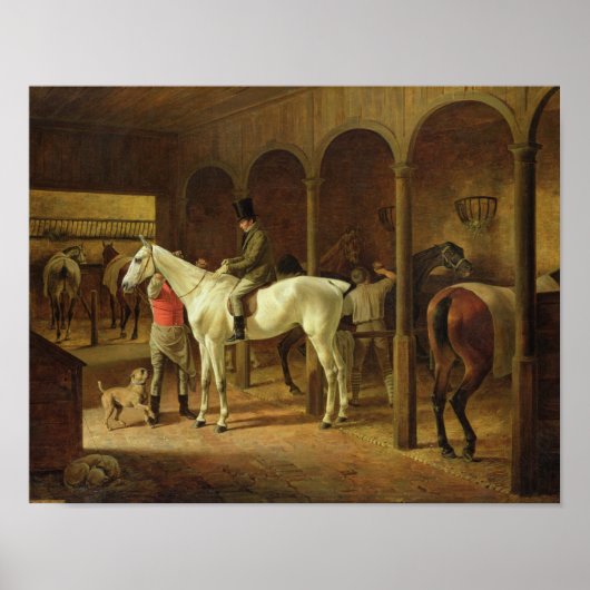 Poster Dans une stabilité (Devant)