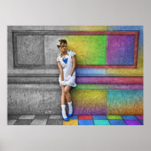 Poster Dans une ville arc-en-ciel (Devant)