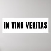 Poster dans vino veritas (Devant)